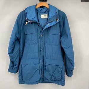 Vintage‎ L.L. Bean Baxter State Parka Blue Hooded Insulated Jacket Men's XL?